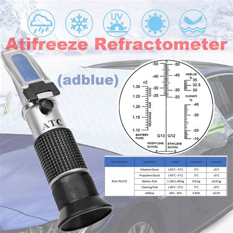 antifreeze refractometer calibration|refractometer antifreeze testers coolant.